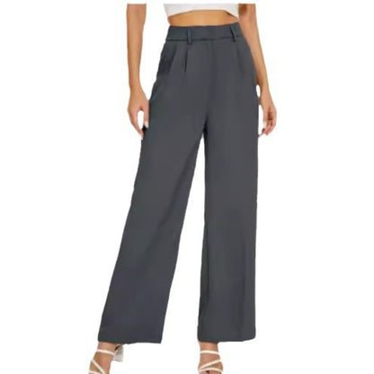 Pantalon Droit Taille Haute